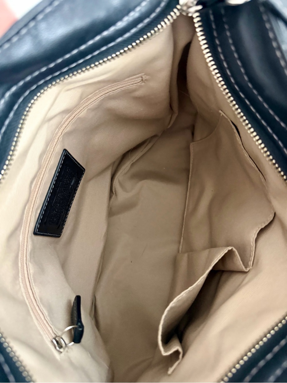 Coach Black Leather Hobo Shoulder Bag - Picture 5 of 8